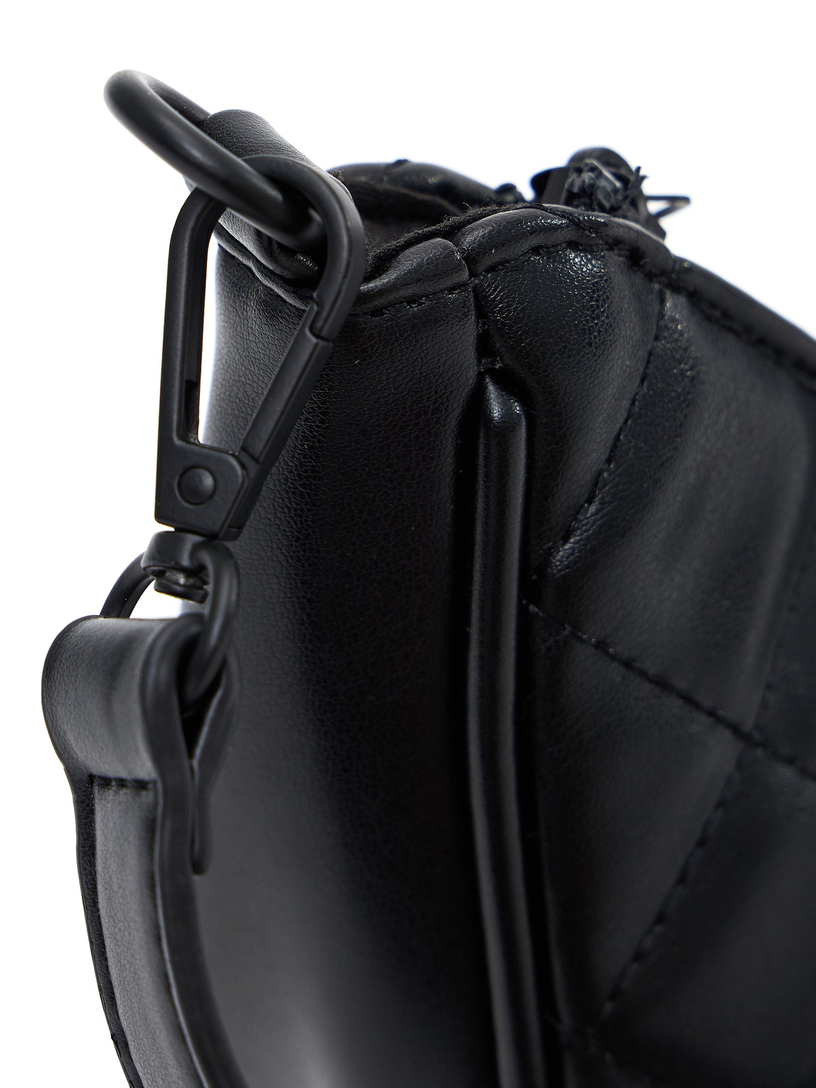 Quilted Crossbody Purse - Onyx Black
