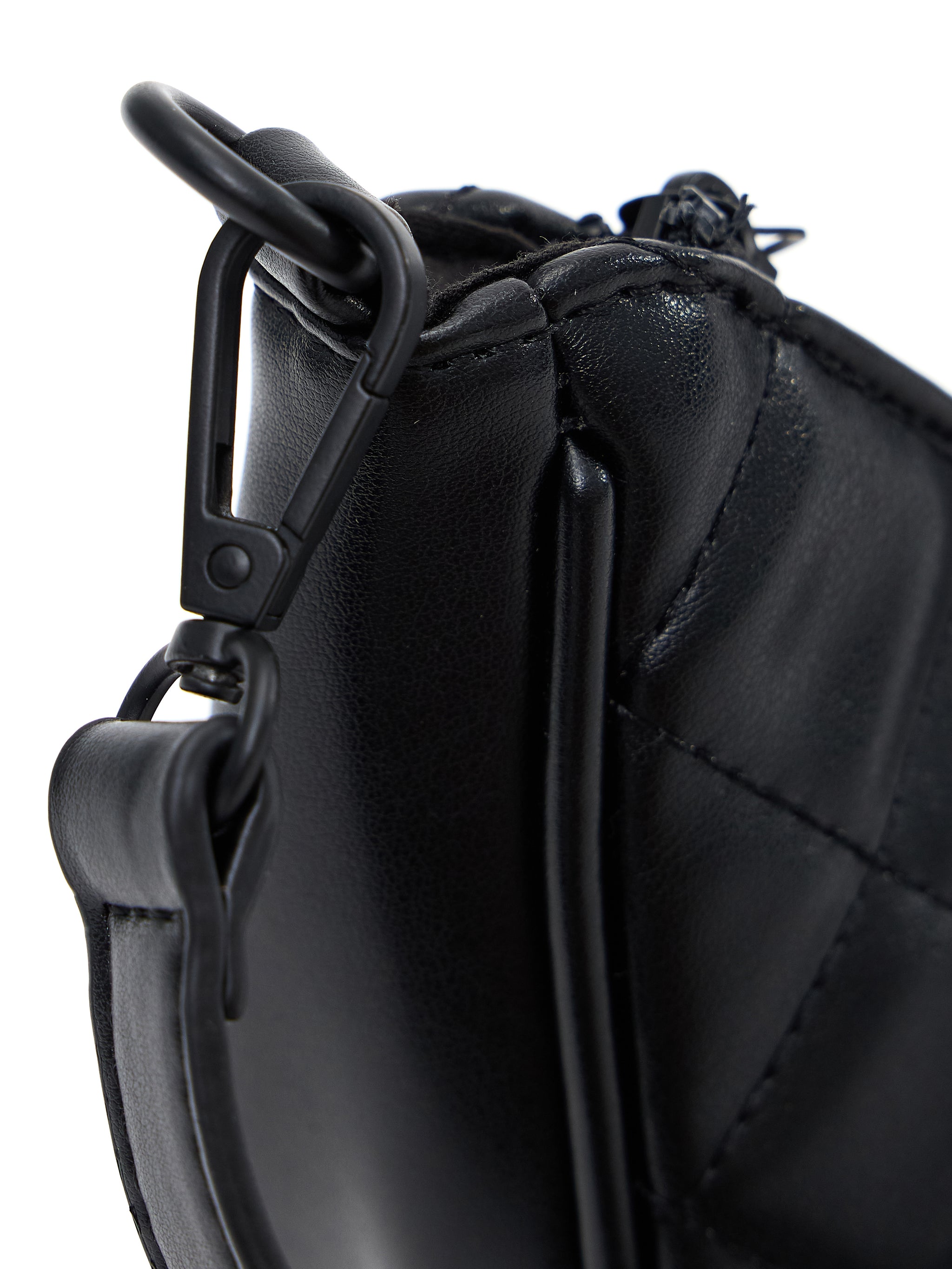 Quilted Crossbody Purse - Onyx Black