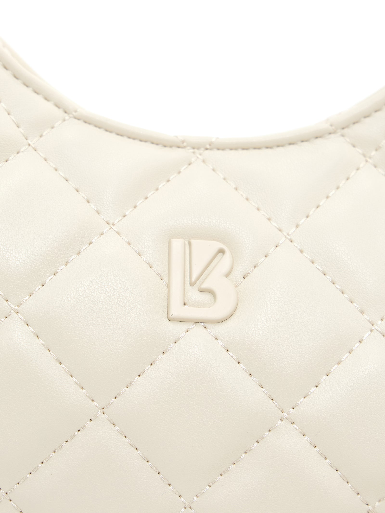 Quilted Crossbody Purse - Bone
