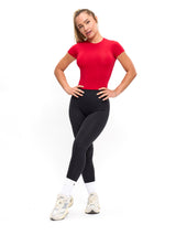 Thumbnail 3 of Halo Baby Tee - Lipstick Red, 3 of 4