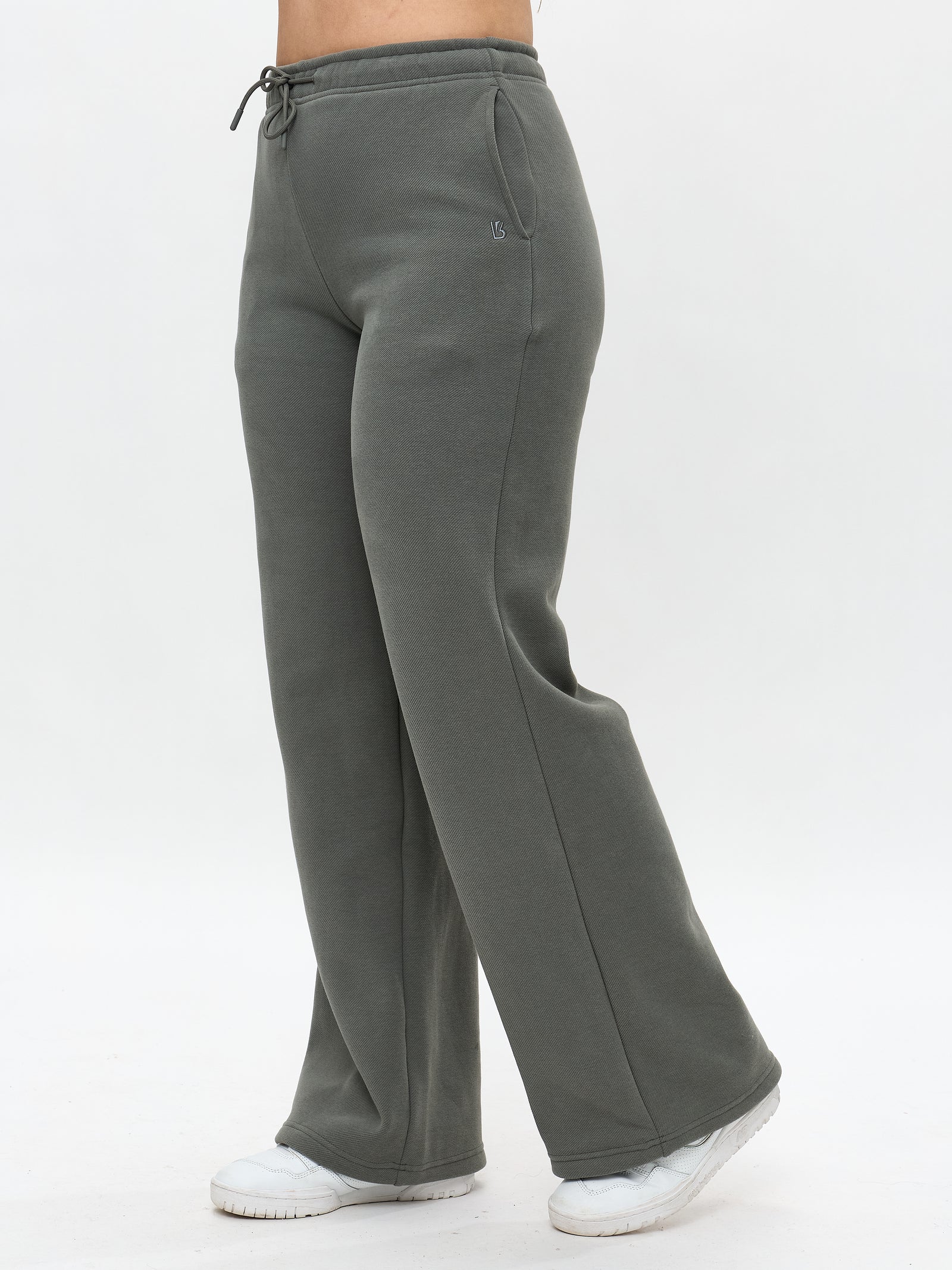 Plush Fleece Straight Leg Sweat Pant - Frosted Sage
