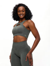 Thumbnail 3 of Form Reversible Seamless Sports Bra - Shadow Sage, 3 of 5