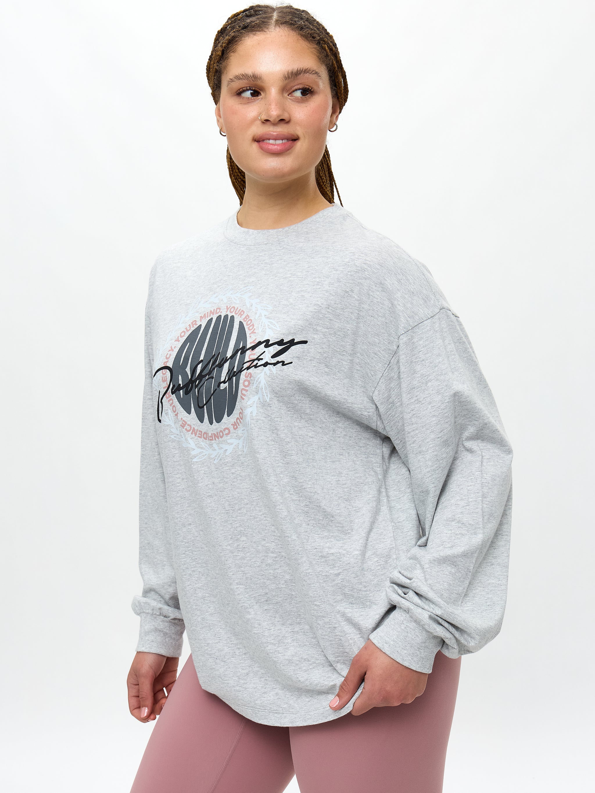 Build Long Sleeve Tee - Heather Grey