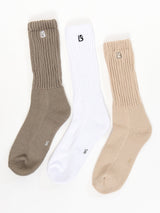 Thumbnail 2 of 3 Pack Scrunch Socks - Multi Oat Milk, 2 of 7