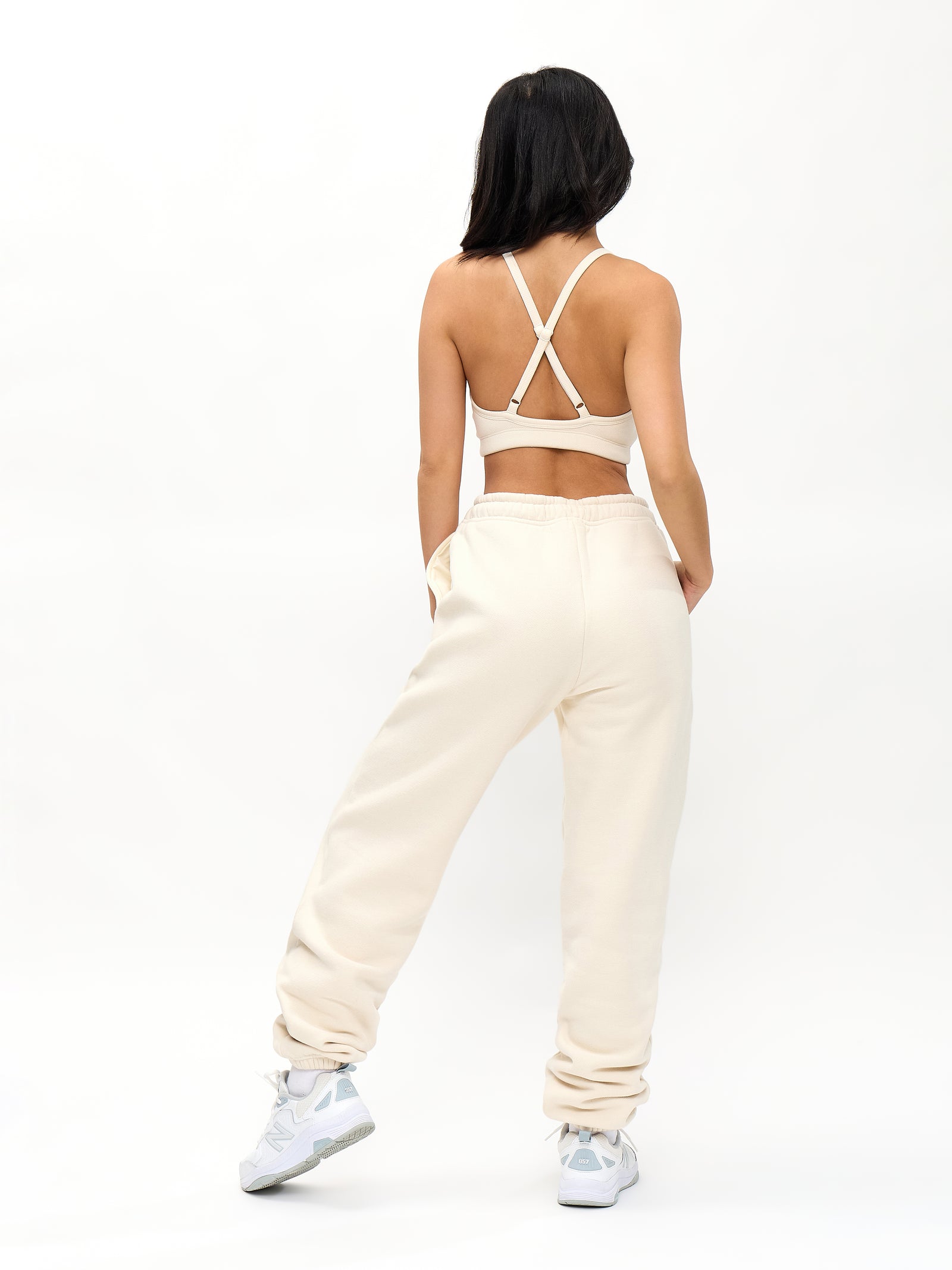 Plush Fleece Jogger - Oat Milk