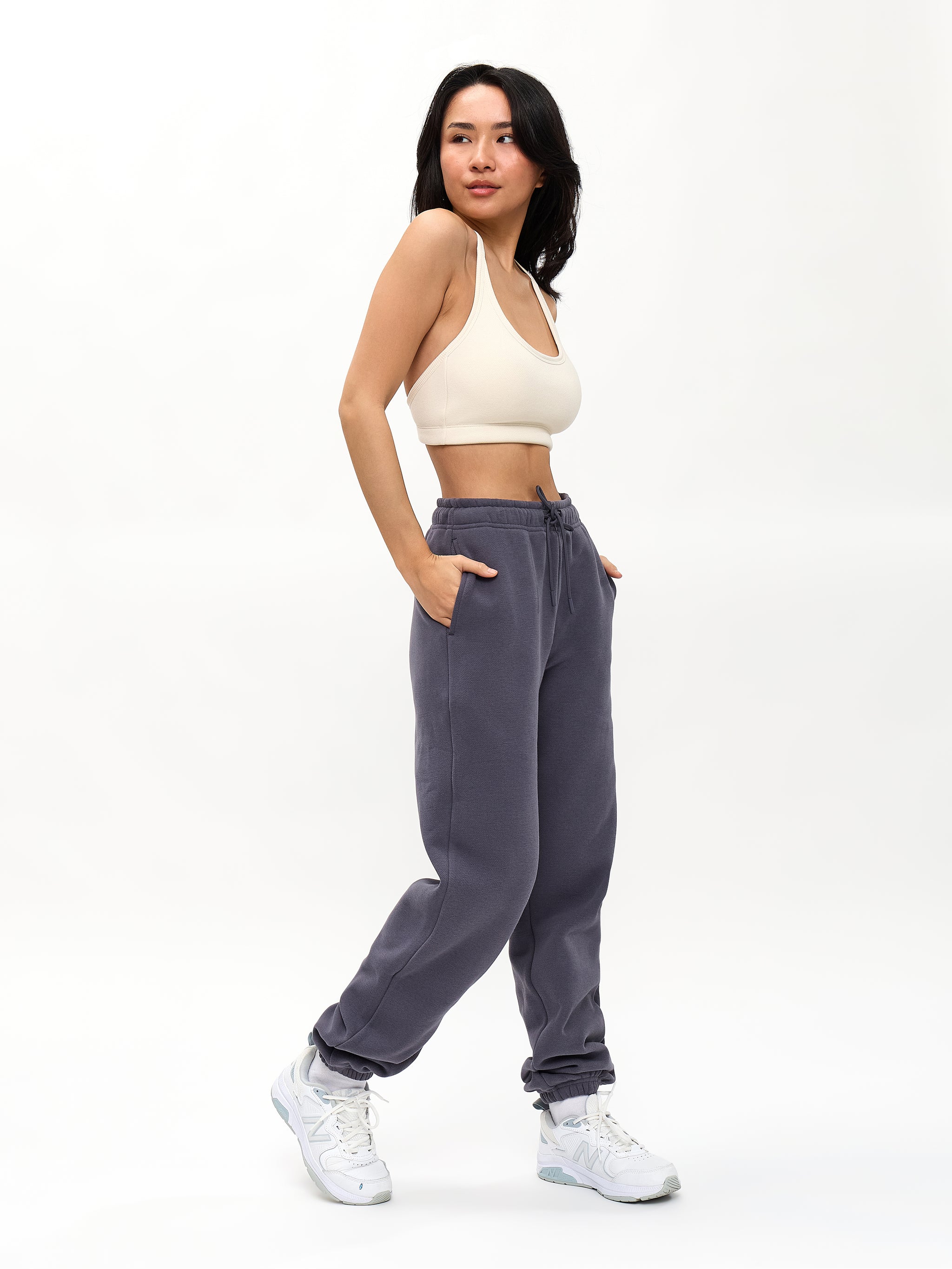 Plush Fleece Jogger - Blue Steel