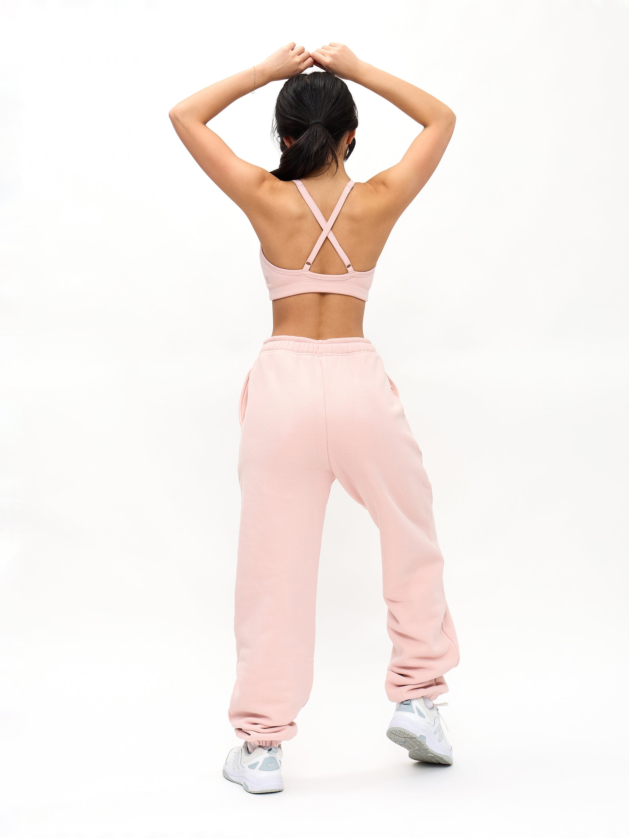 Plush Fleece Jogger - Strawberry Milk