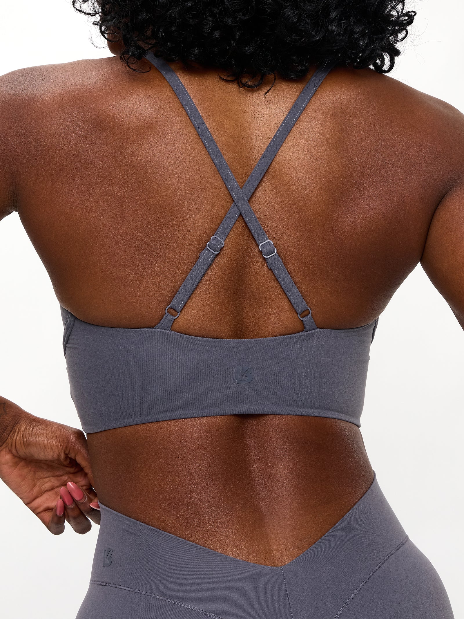 Poshknit Sports Bra - Blue Steel XXS Poshknit Sports Bra - Blue Steel XXS