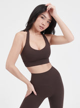 Thumbnail 2 of Collagen Sports Bra - Cold Brew, 2 of 10