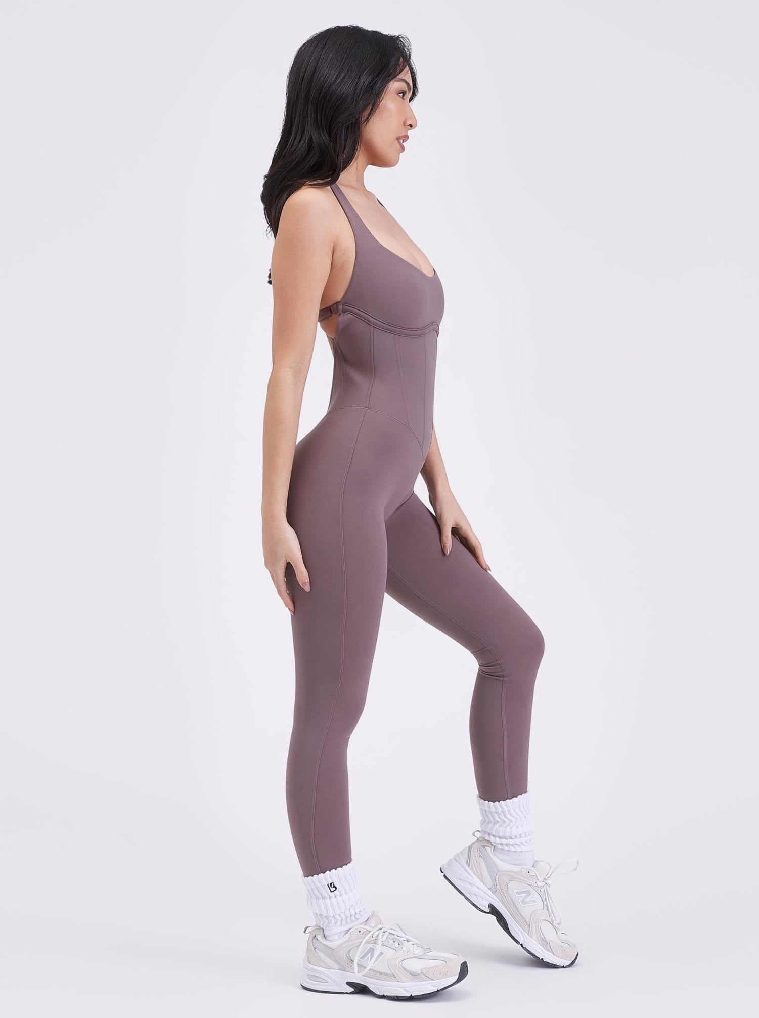 Corset Bodysuit - Mocha Berry