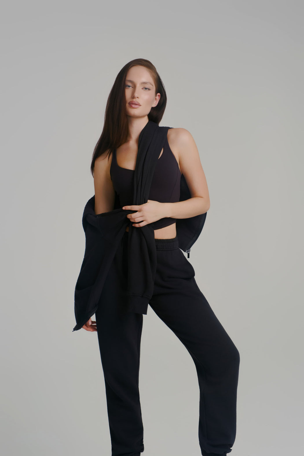 **PREORDER** Threads Zip Hoodie - Onyx Black