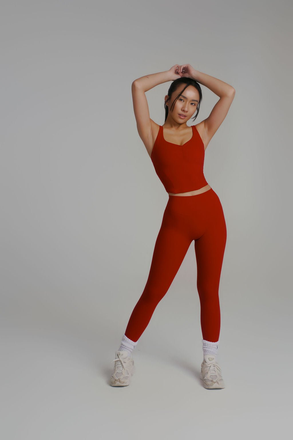 Poshknit Waist Tank - Lipstick Red