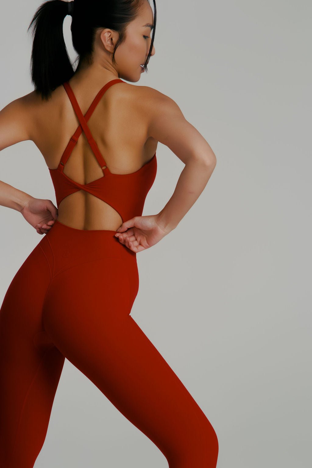 Poshknit Scrunch Bodysuit - Lipstick Red