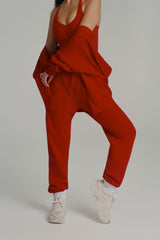 Thumbnail 3 of **PREORDER** Threads Zip Hoodie - Lipstick Red, 3 of 4