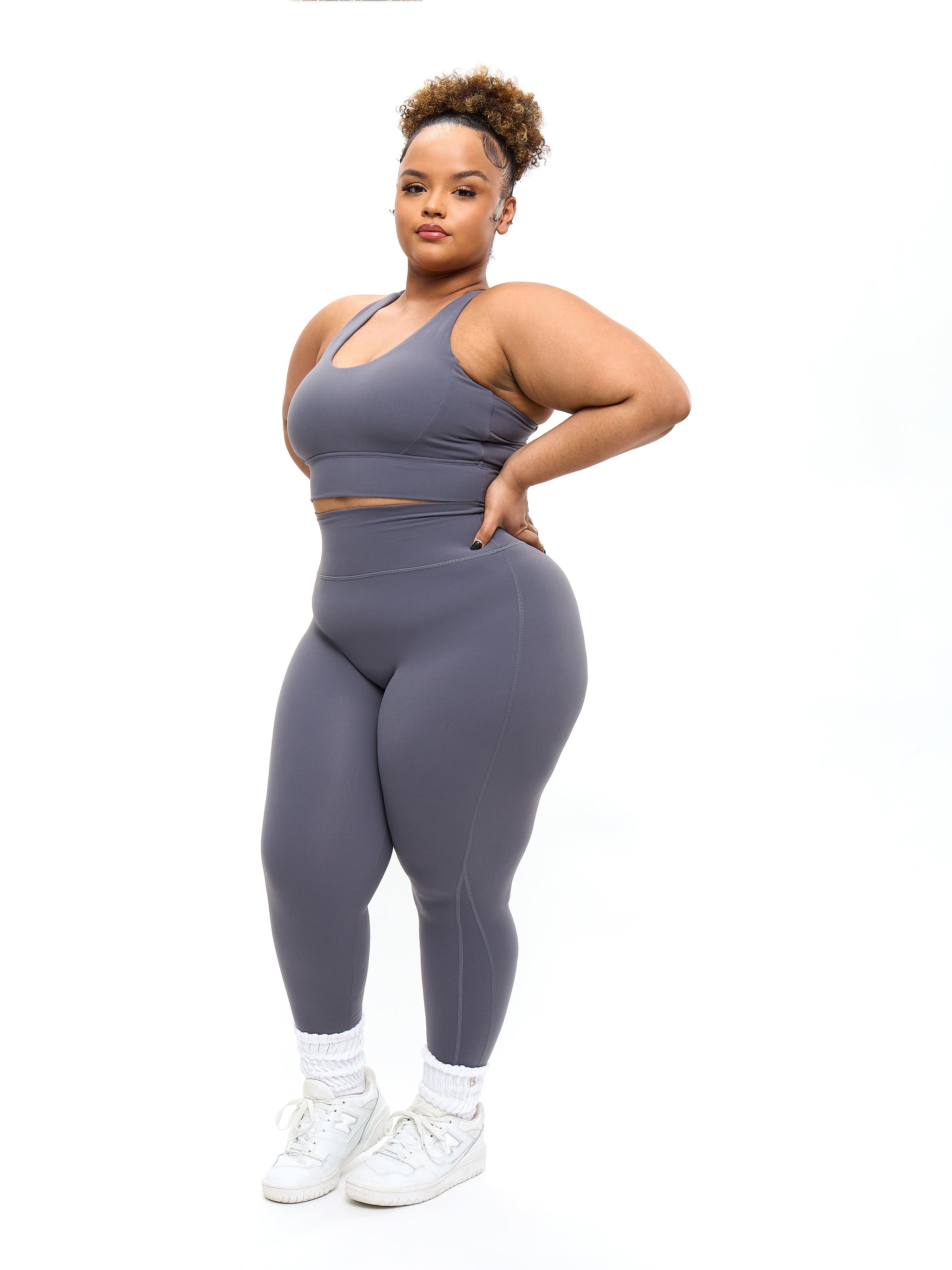 Rosa Sports Bra - Blue Steel