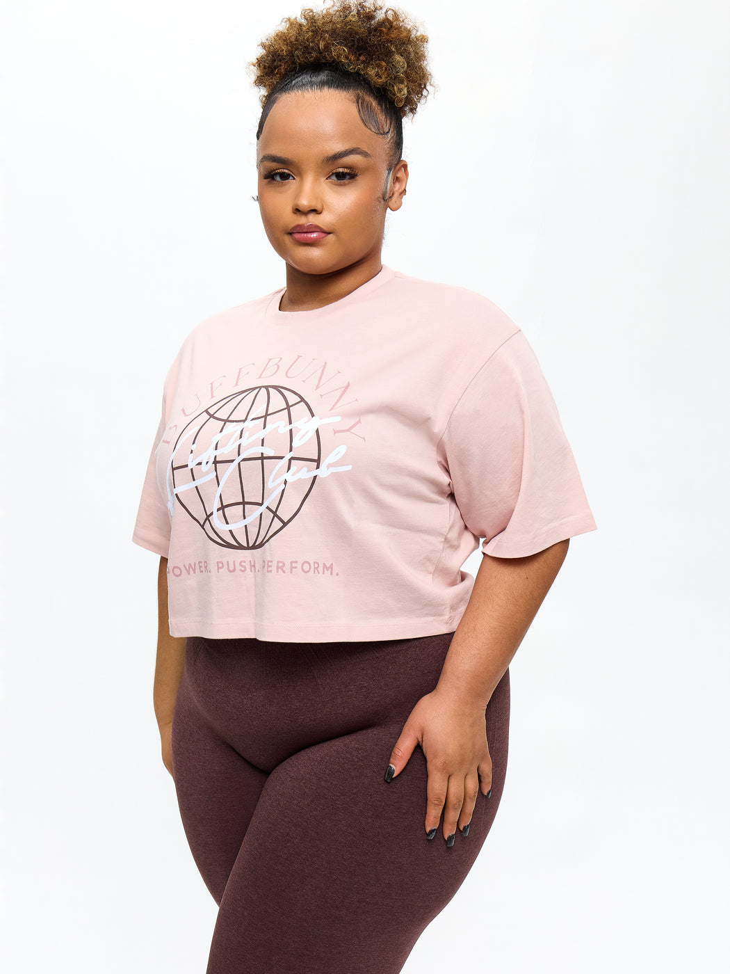 Lifting Club Crop Tee - Strawberry Milk