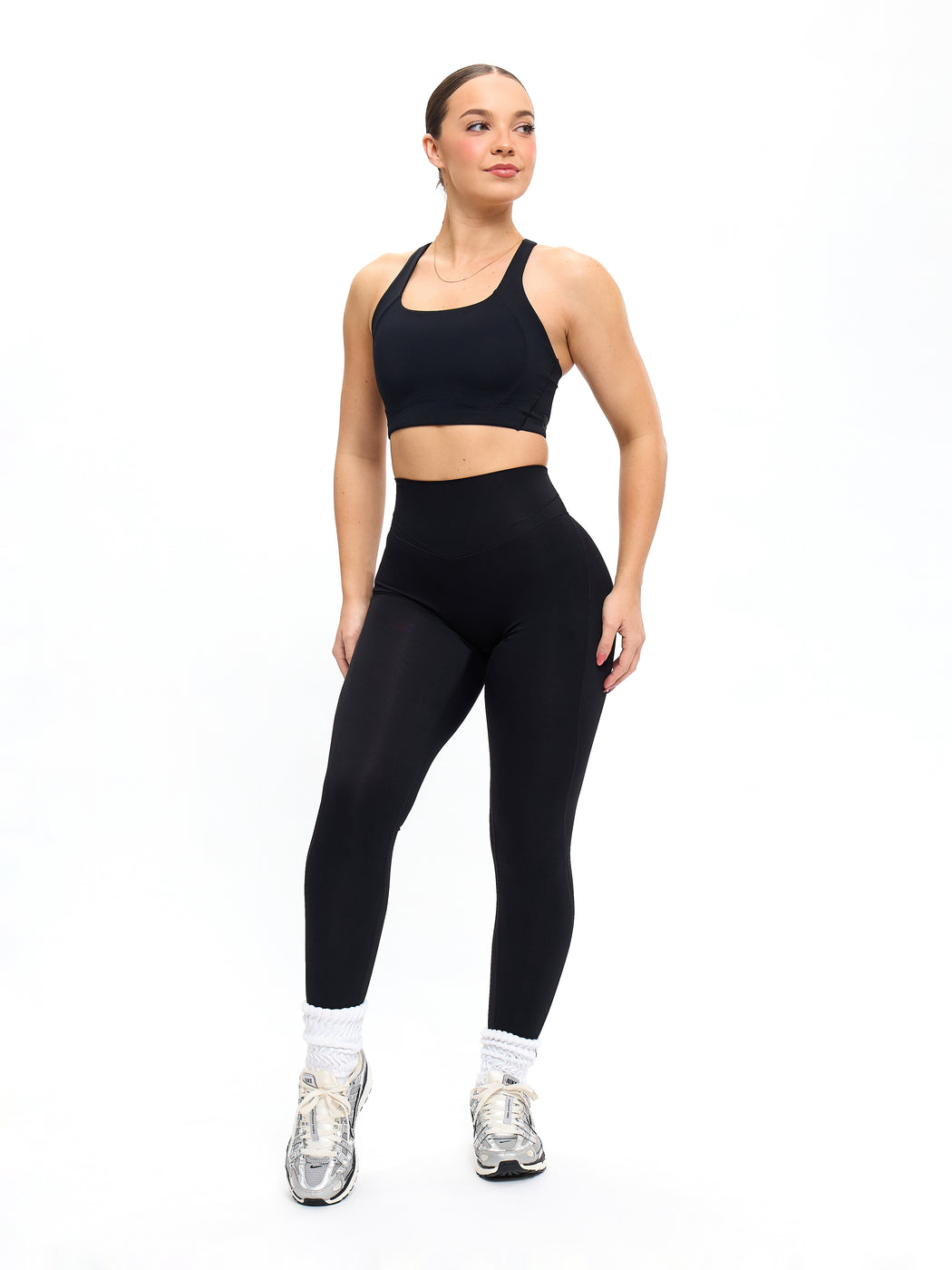 Every Day Airbrush Sports Bra - Onyx Black
