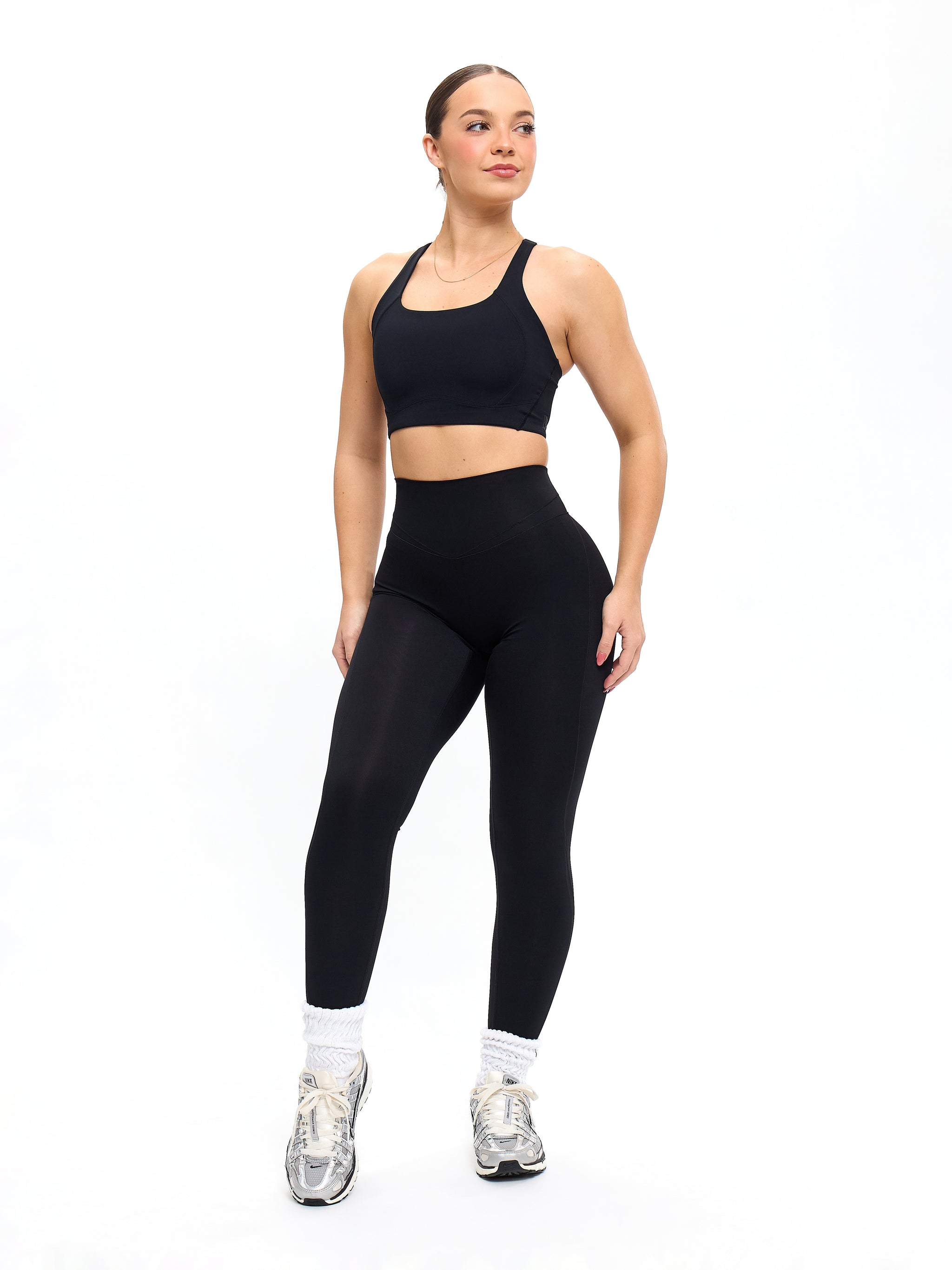 Every Day Airbrush Sports Bra - Onyx Black