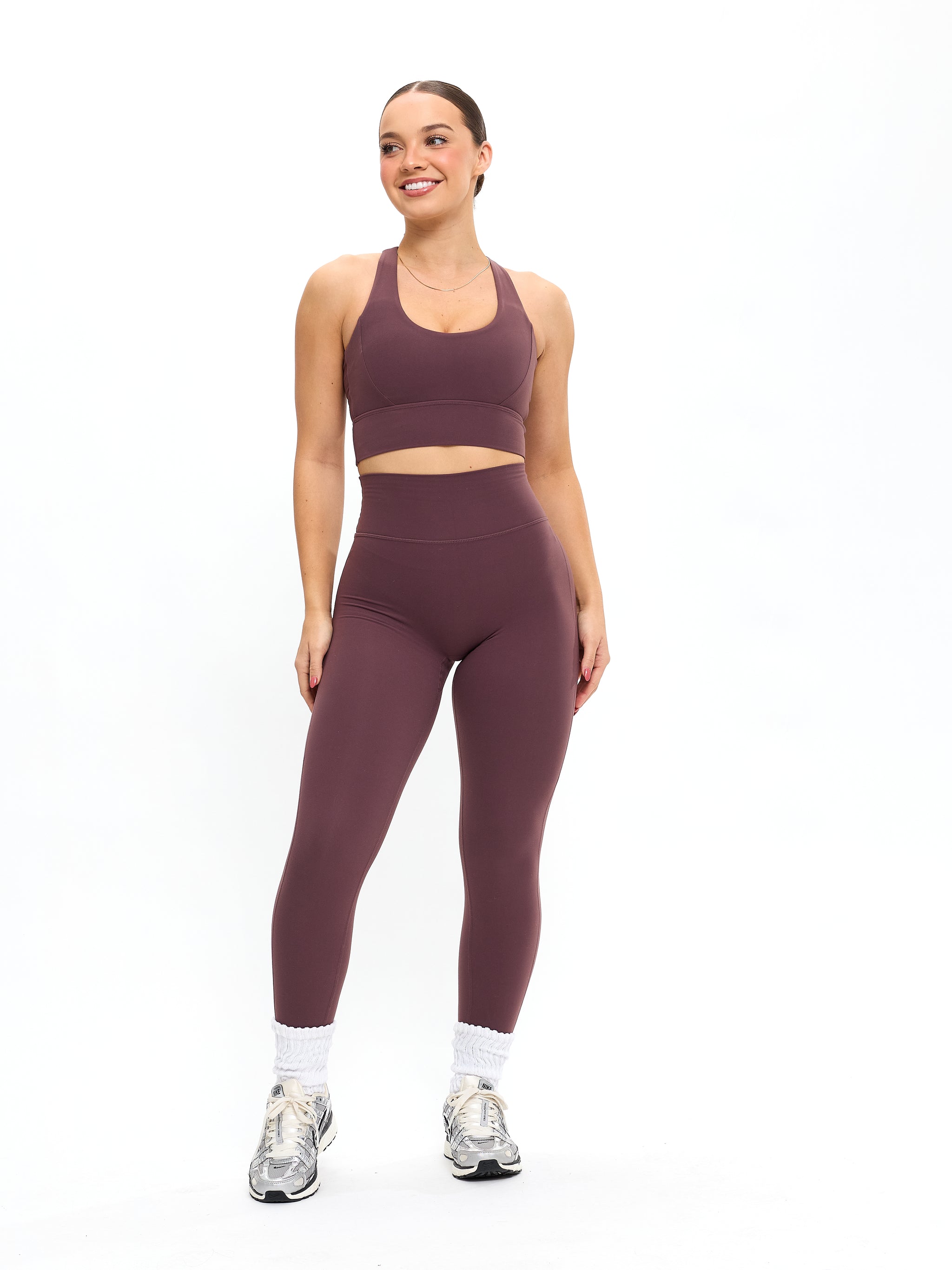 Rosa Sports Bra - Smoked Cherry