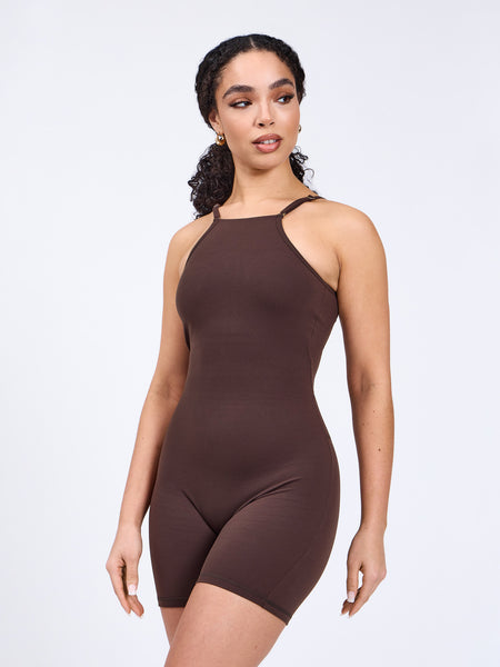 新品未使用Bibiy. BUNNIE BODYSUIT ブラウン タグ付き Ivy Bodysuit 6'' - Journey Dark Brown