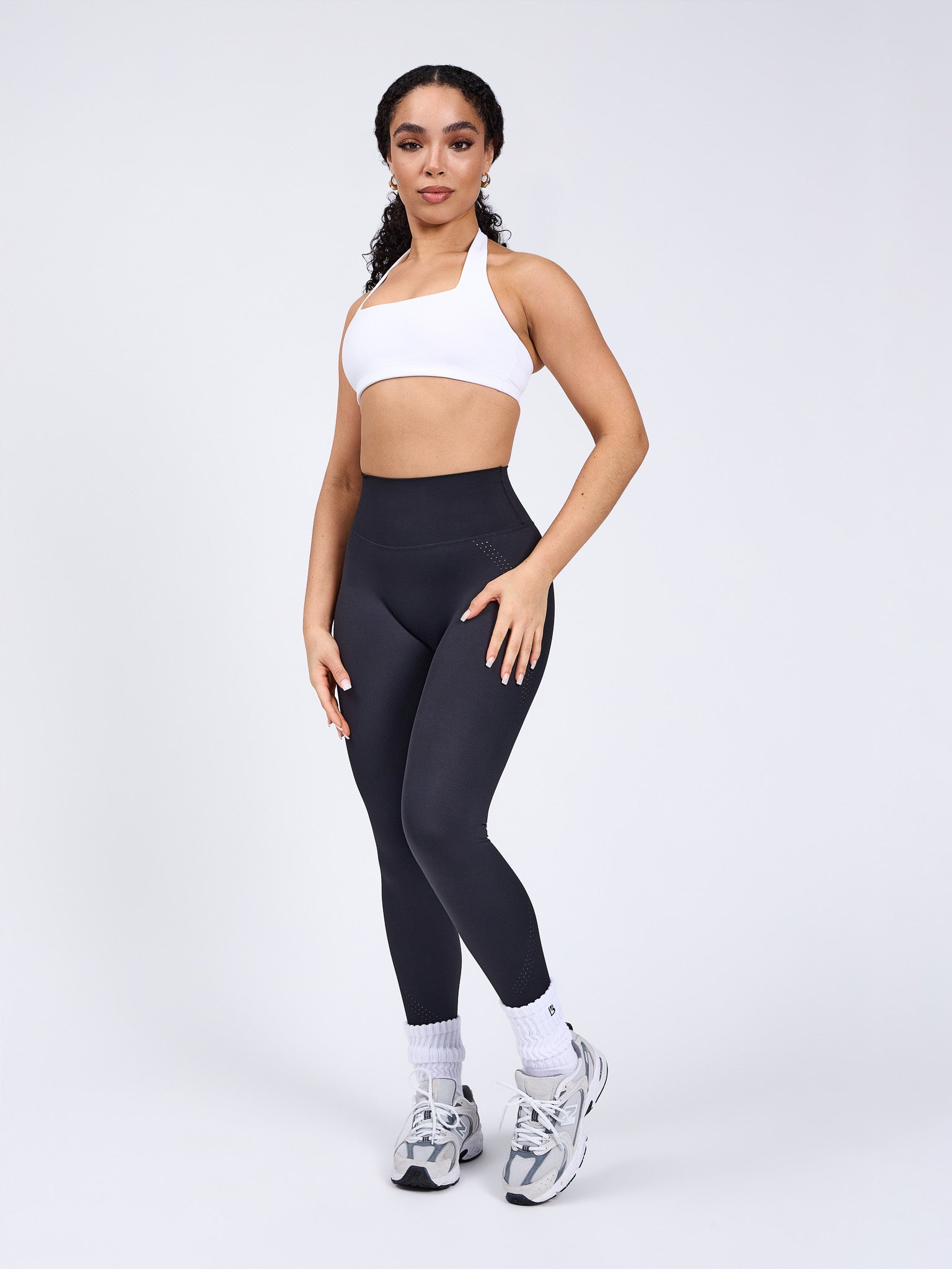 Revolution Halter Sports Bra - White