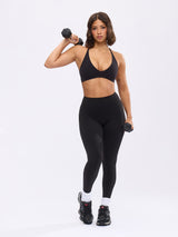 Thumbnail 5 of Girlfriend Reversible Sports Bra - Onyx Black and White, 5 of 11