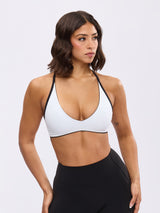Thumbnail 10 of Girlfriend Reversible Sports Bra - Onyx Black and White, 10 of 11
