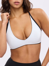 Thumbnail 9 of Girlfriend Reversible Sports Bra - Onyx Black and White, 9 of 11