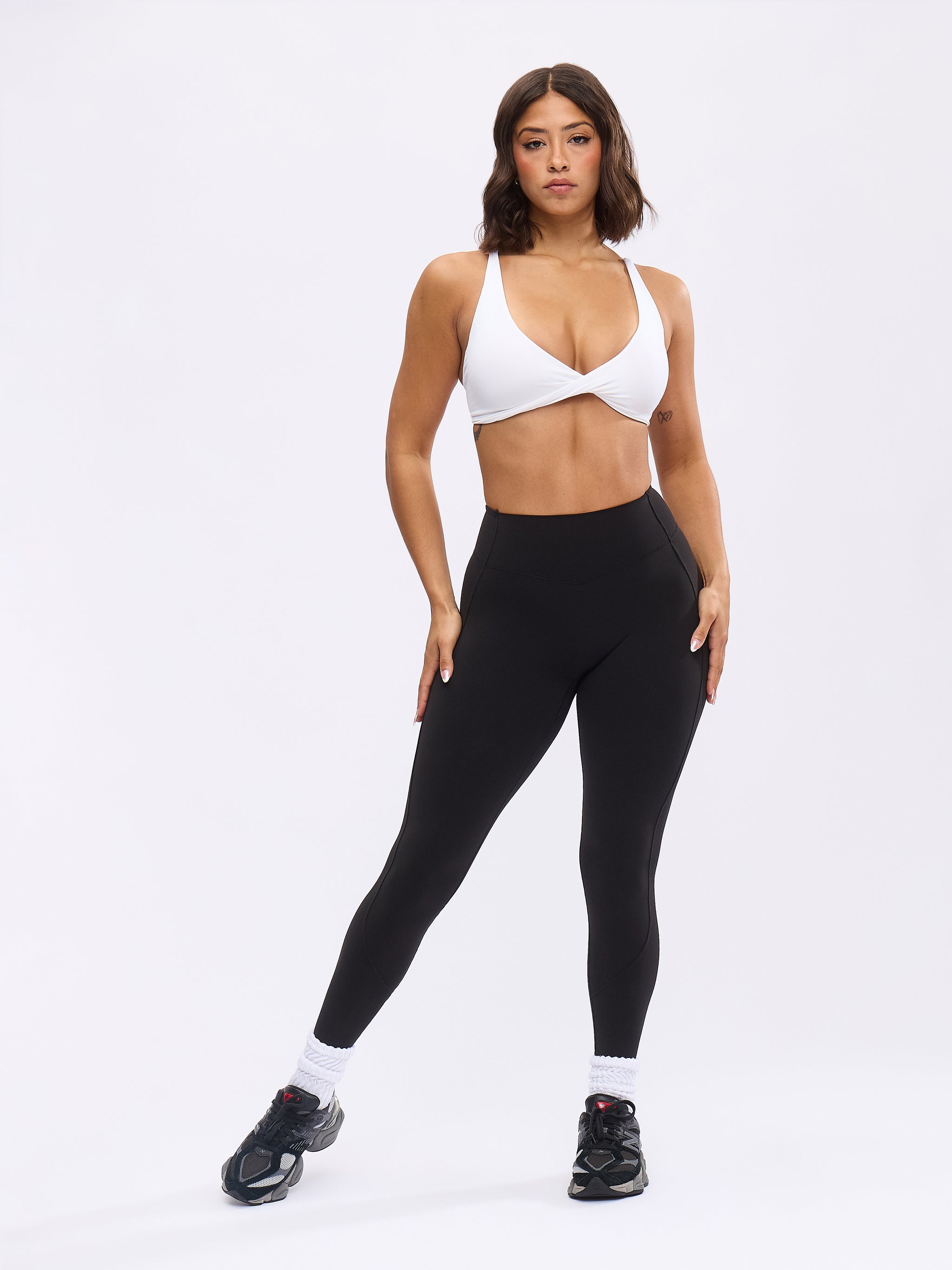 Glow Sports Bra - White