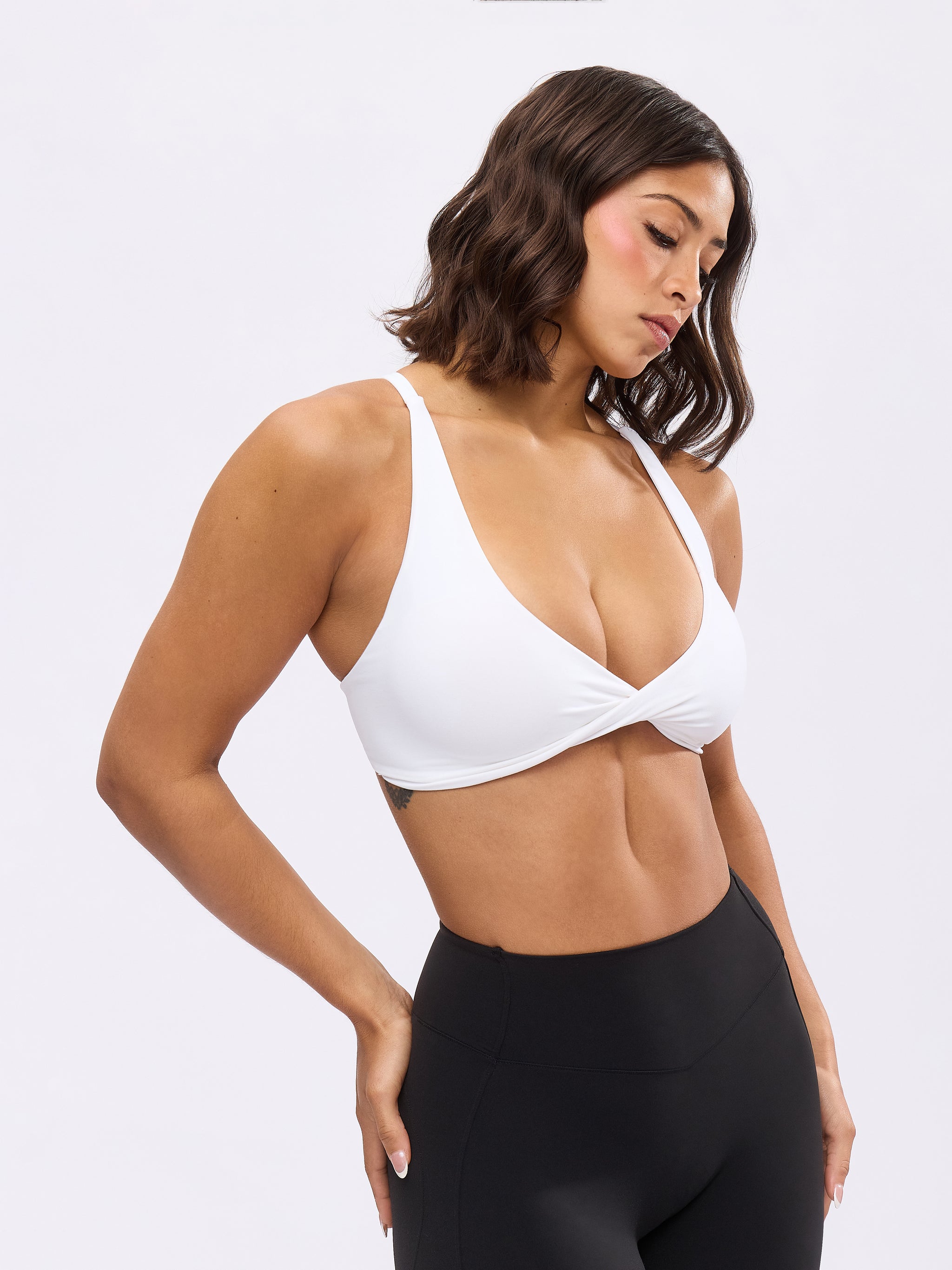 Glow Sports Bra - White
