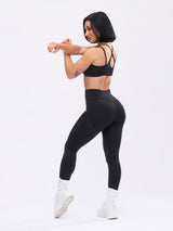 Thumbnail 7 of Airbrush Laser Cut Legging - Onyx Black, 7 of 7