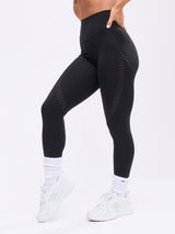 Thumbnail 2 of Airbrush Laser Cut Legging - Onyx Black, 2 of 7