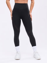 Thumbnail 5 of Airbrush Laser Cut Legging - Onyx Black, 5 of 7