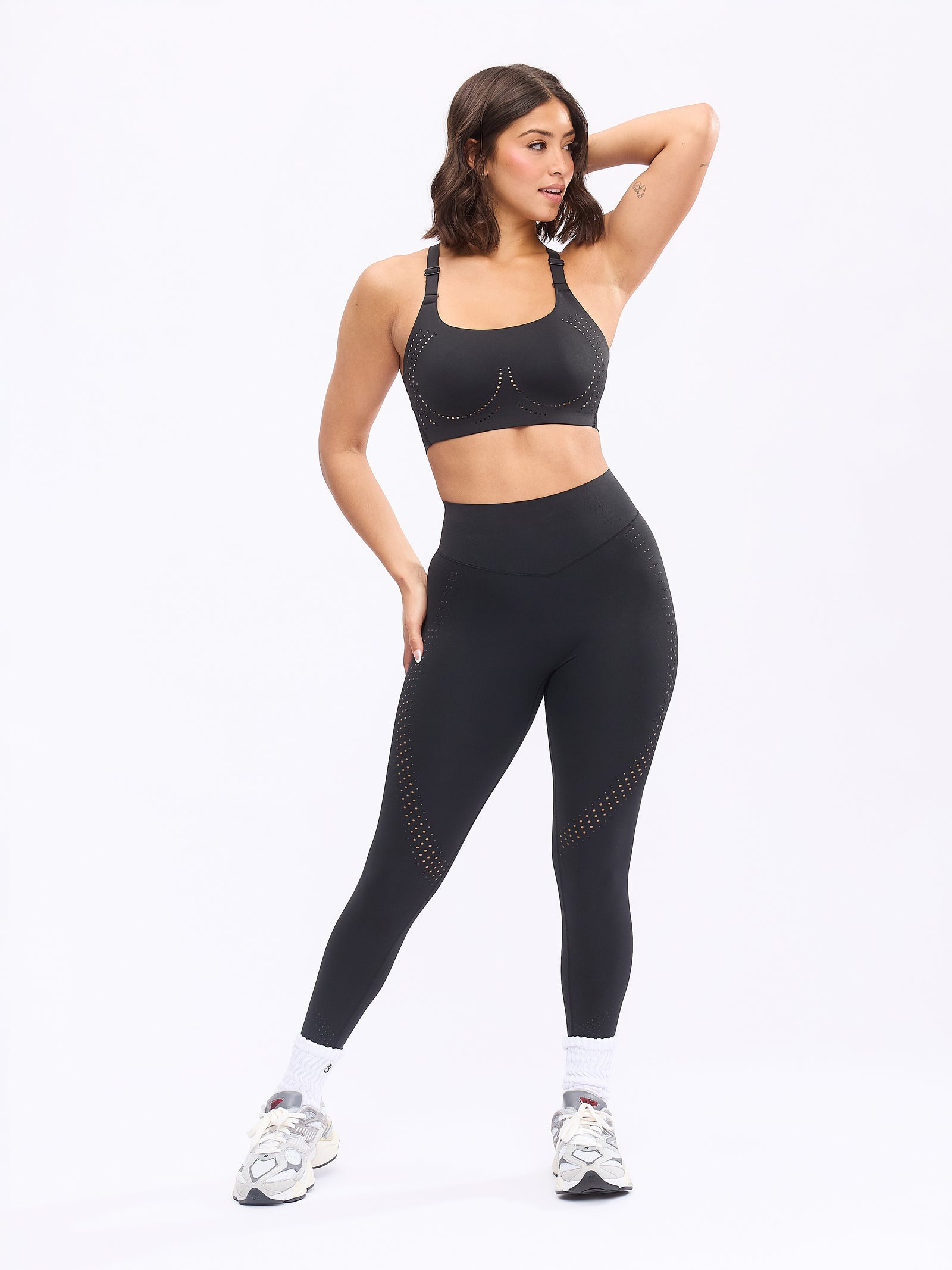 Airbrush Laser BTC Sports Bra - Onyx Black