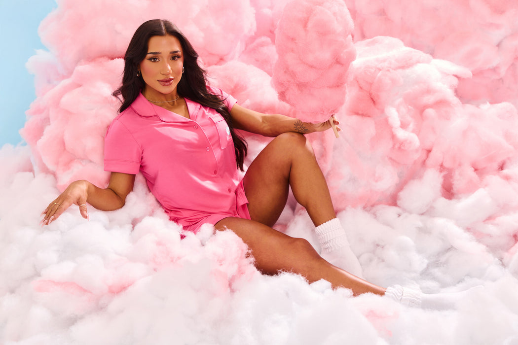 **PREORDER** Pajama Shorts Set - Pink