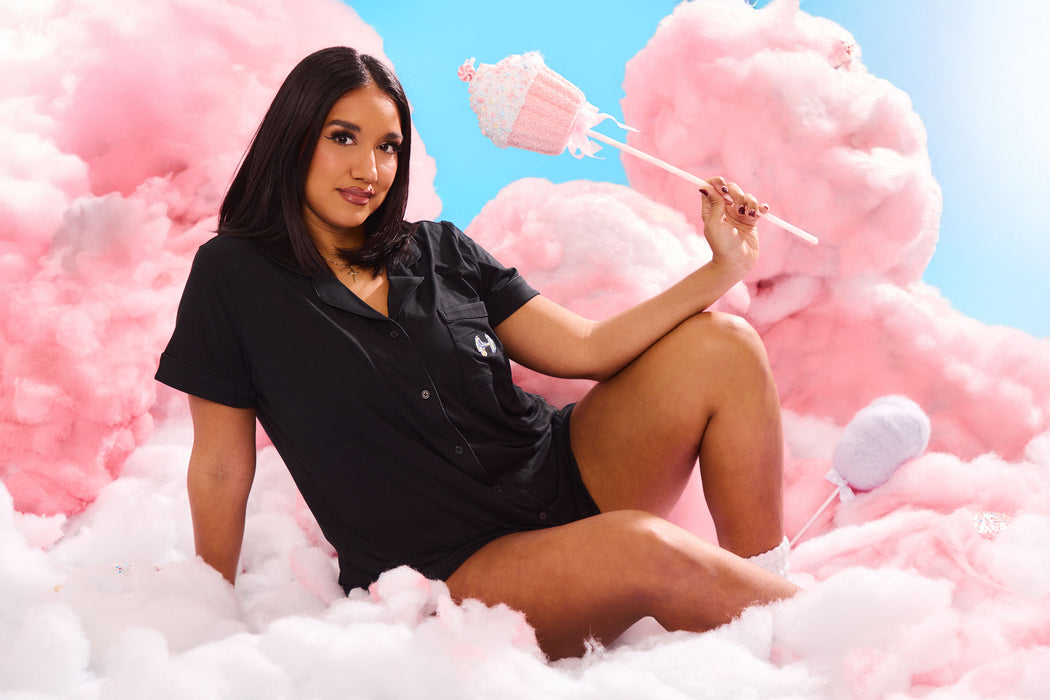 **PREORDER** Pajama Shorts Set - Black