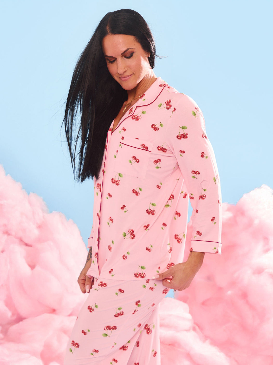 **PREORDER** Pajama Pants Set - Cherry Print