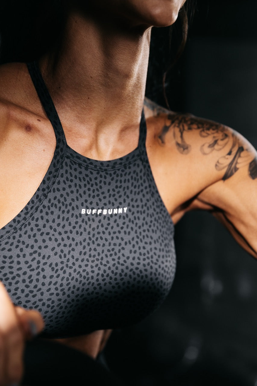 Flex Seamless Sports Bra - Black Bossy