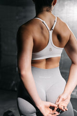 Thumbnail 2 of Power Seamless Sports Bra - White, 2 of 10