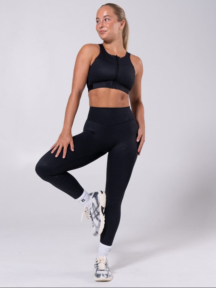 Rebel Impact Legging - Embossed Bossy Print