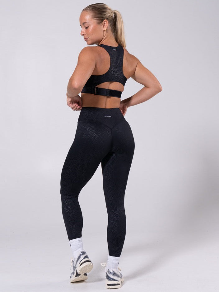 Rebel Impact Legging - Embossed Bossy Print