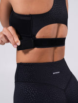 Thumbnail 9 of Wicked Zip Sports Bra - Embossed Bossy Print, 9 of 11