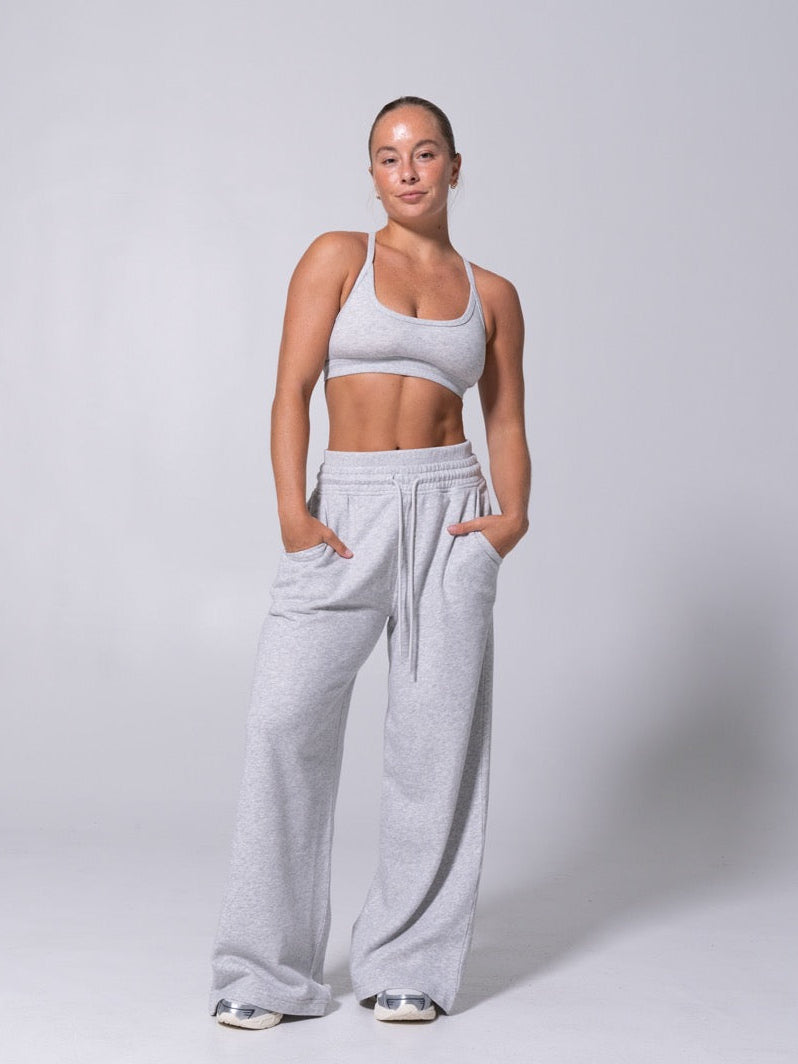 Layers Straight Leg Sweatpant - Heather Grey