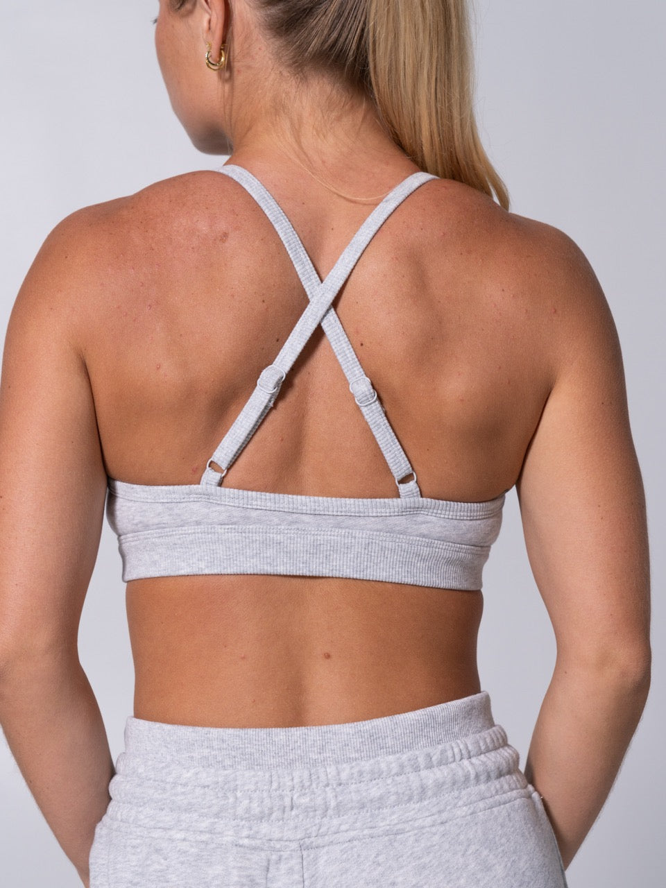 Threads Bralette - Heather Grey