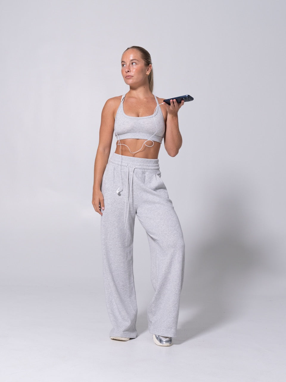 Layers Straight Leg Sweatpant - Heather Grey