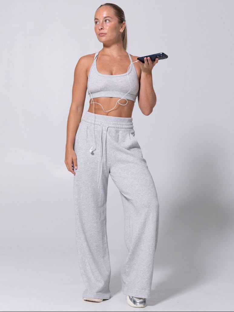 Layers Straight Leg Sweatpant - Heather Grey