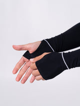 Thumbnail 7 of Halo Long Sleeve Hip Tee - Black and White, 7 of 8