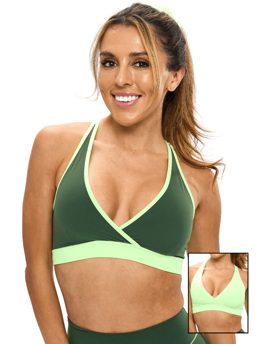 Reversible RacerBack Sports Bra - Margarita and Atari