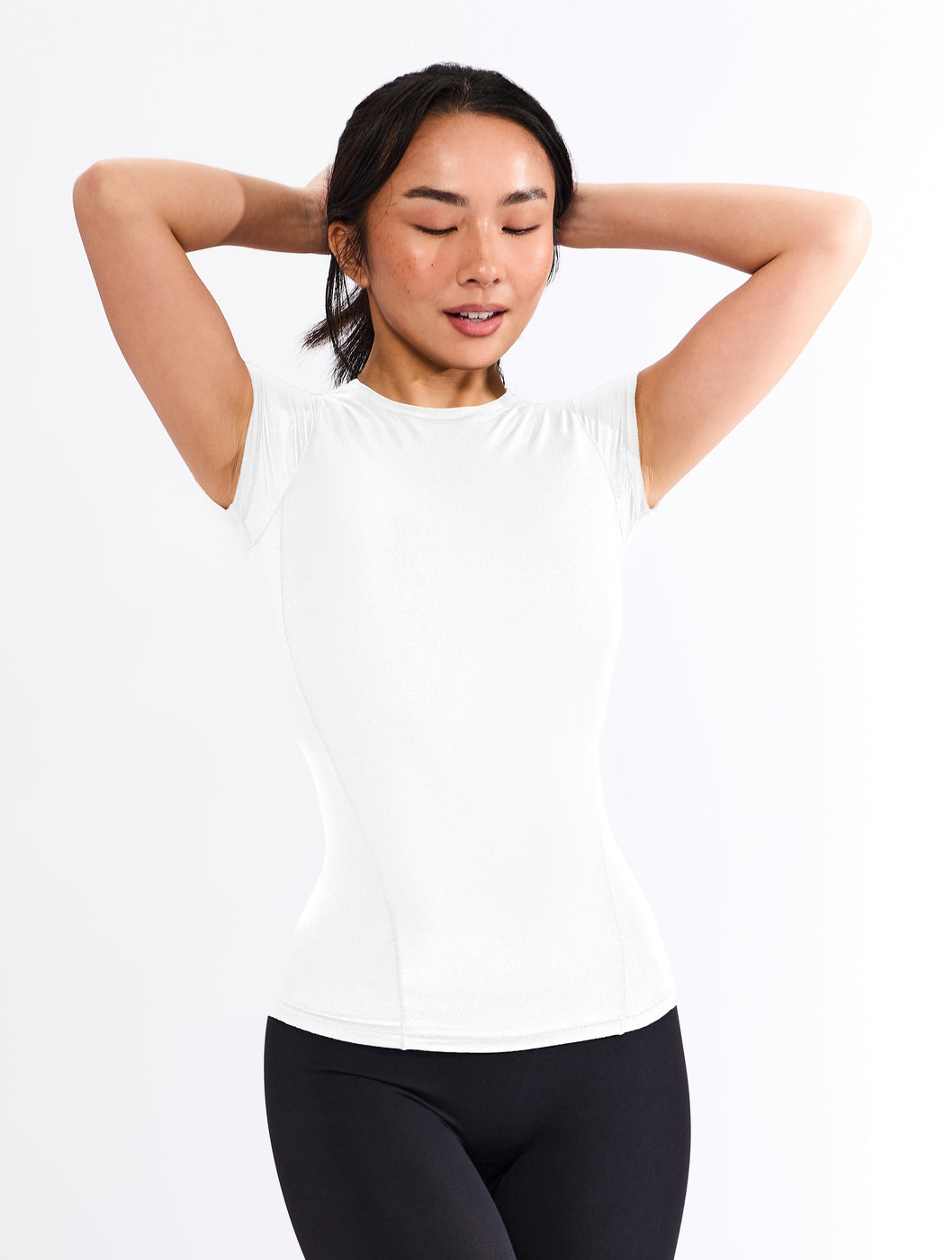 Halo Hip Tee - White