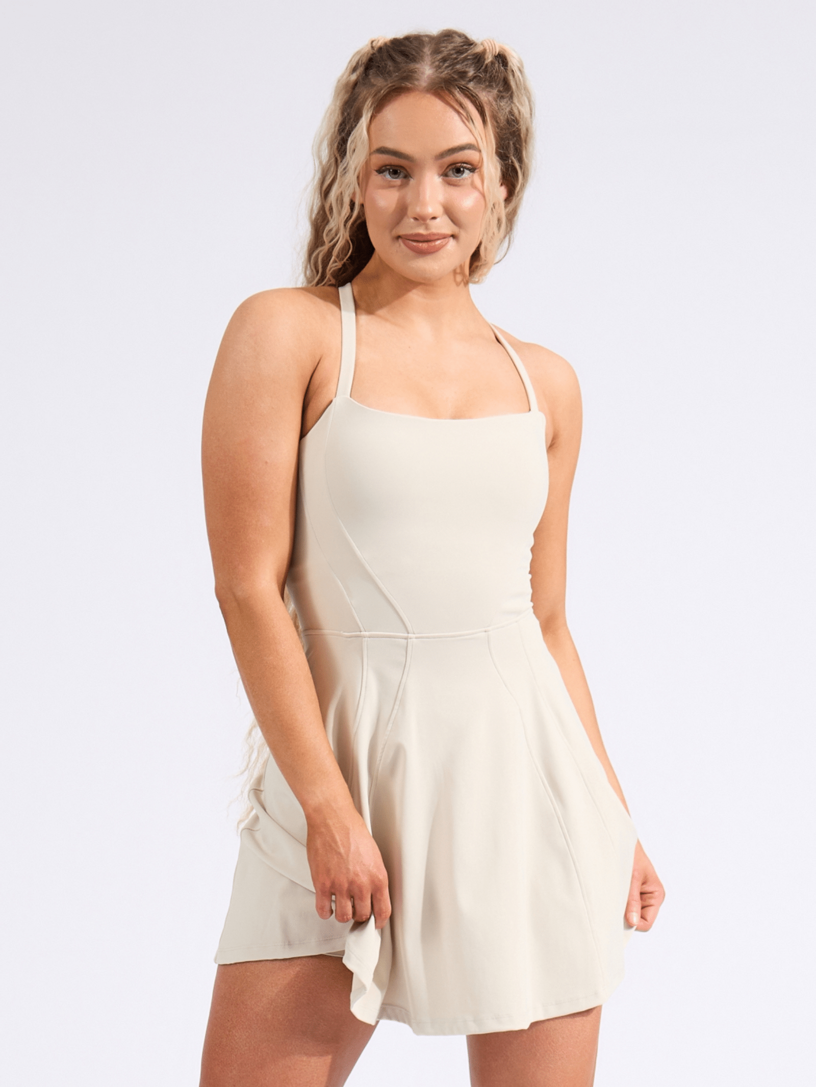 Bend and Snap Dress - Bone